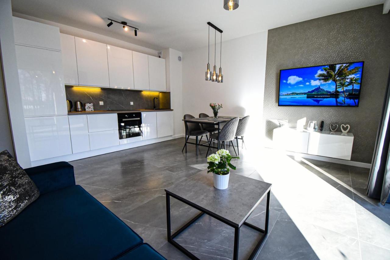 Apartament Villa Park Przy Plazy Z Widokiem Na Jezioro, Taras 50 M2 Ostróda Dış mekan fotoğraf