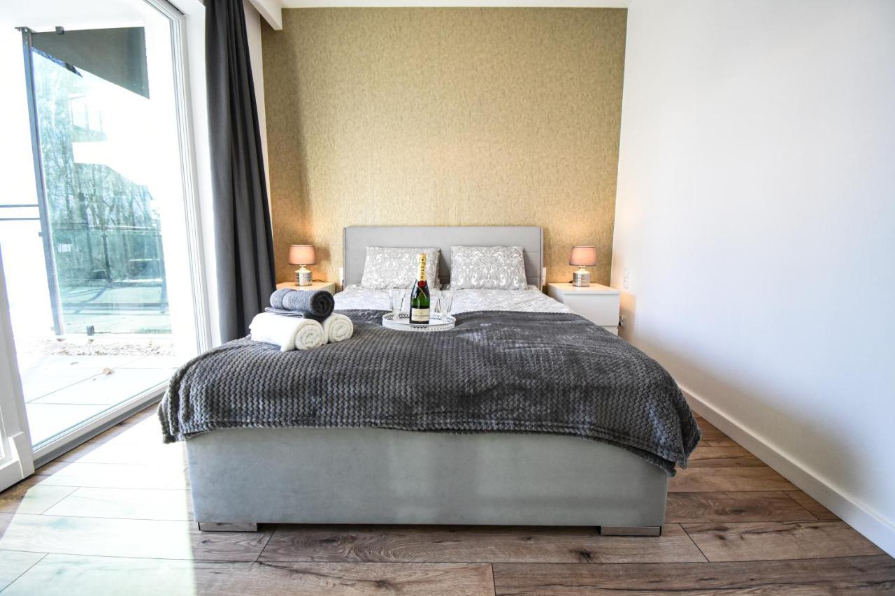 Apartament Villa Park Przy Plazy Z Widokiem Na Jezioro, Taras 50 M2 Ostróda Dış mekan fotoğraf