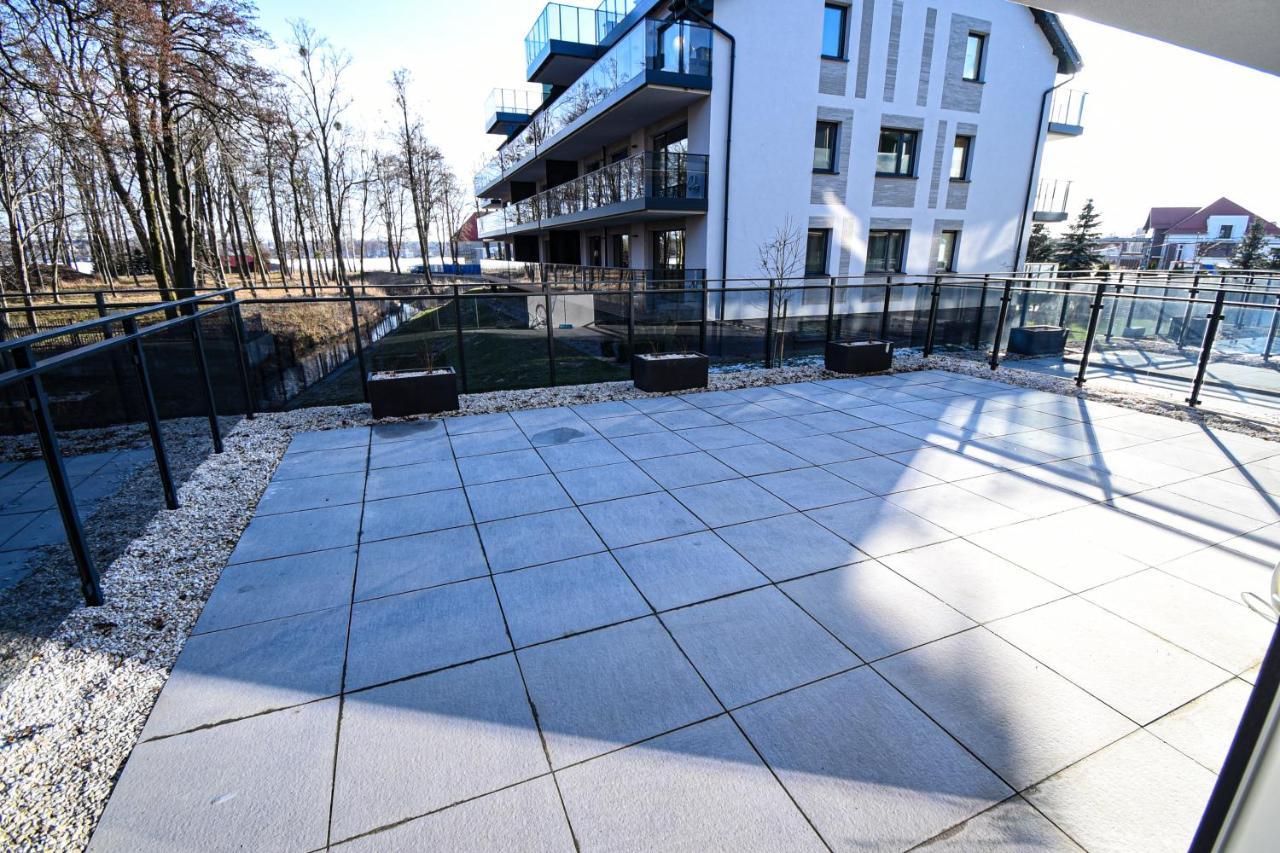 Apartament Villa Park Przy Plazy Z Widokiem Na Jezioro, Taras 50 M2 Ostróda Dış mekan fotoğraf